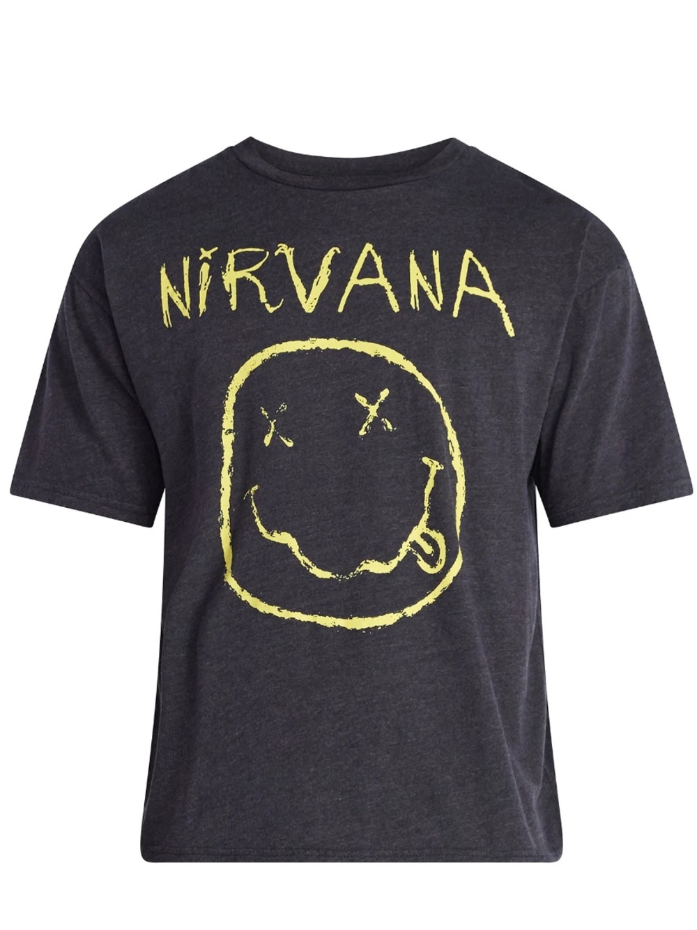Nirvana Men's Smiley Tour Graphic Tee with Short Sleeves Size 2XL - Picture 1 of 4